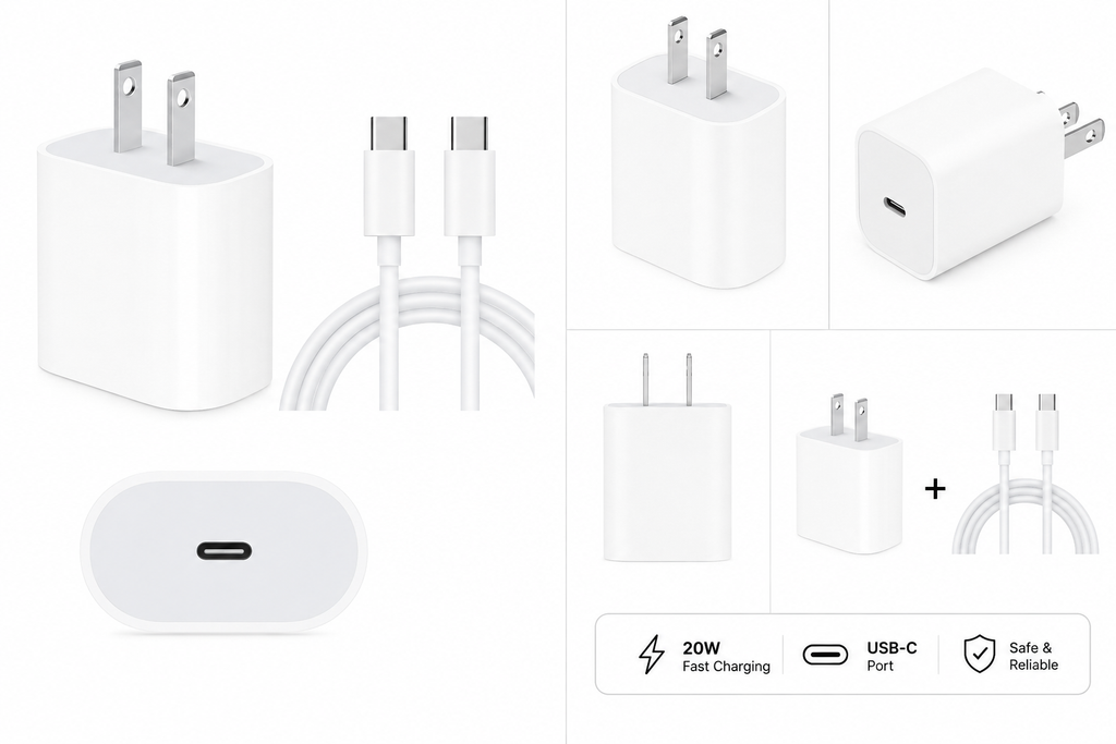 20W USB-C Fast Charger + USB-C Cable | Fast Charging Power Adapter